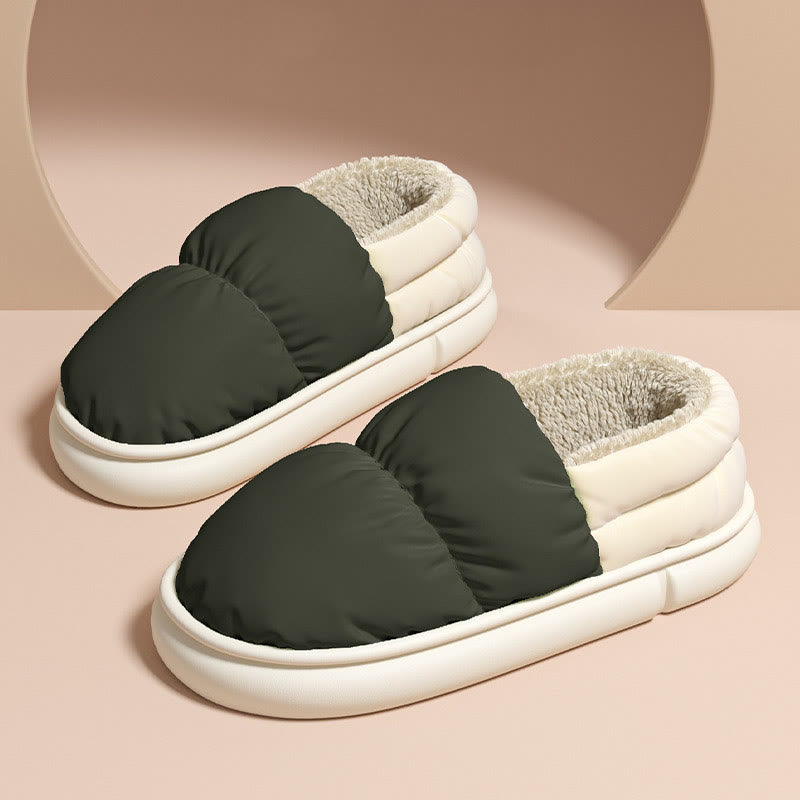 Chaussons chauds coupe-vent grande taille - Noir - EU43-44 (US9-10) - image 5