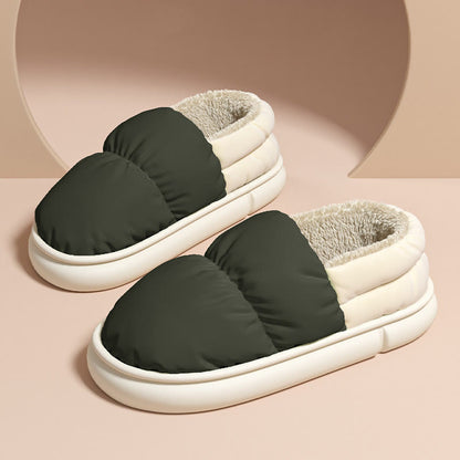 Chaussons chauds coupe-vent grande taille - Noir - EU43-44 (US9-10) - image 5