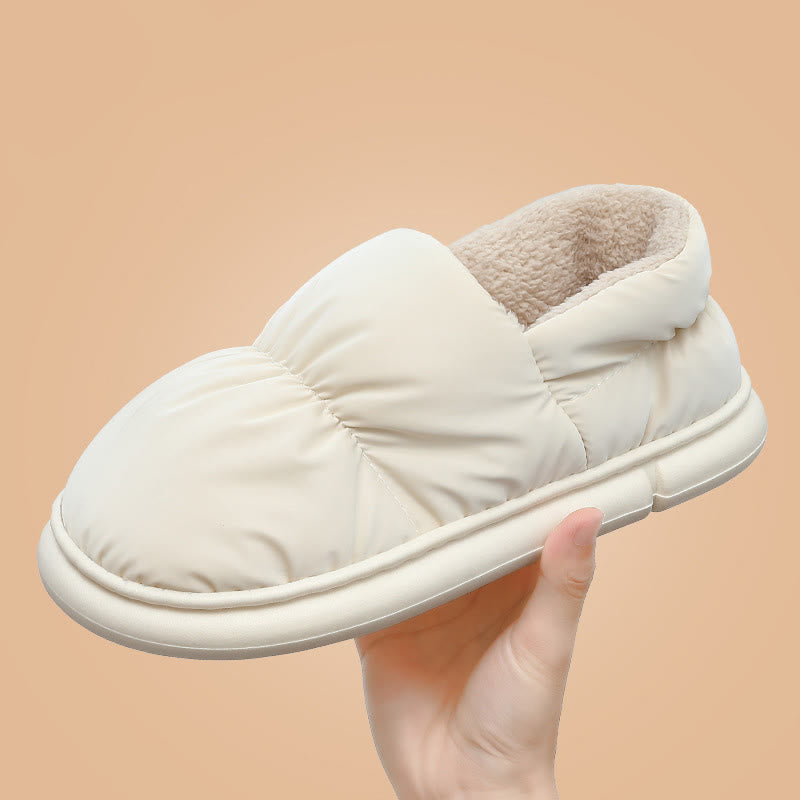 Chaussons chauds coupe-vent grande taille - Blanc - EU43-44 (US9-10) - image 2