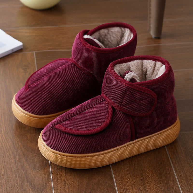 Chaussons chauds grande taille - Vin - EU45-46 (US11-12) - image 20