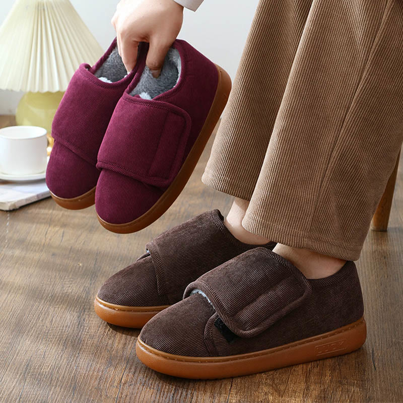 Chaussons antidérapants et réglables pour diabétiques grande taille - image 0