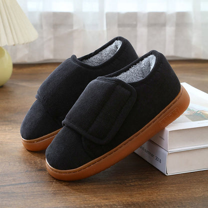 Chaussons antidérapants et réglables pour diabétiques grande taille - Noir - EU43-44(US9-10) - image 12