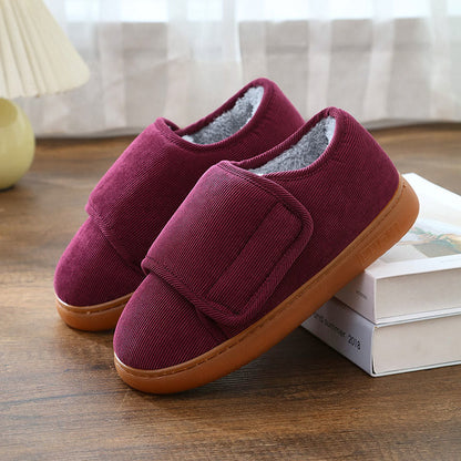 Chaussons antidérapants et réglables pour diabétiques grande taille - Vin - EU43-44(US9-10) - image 11