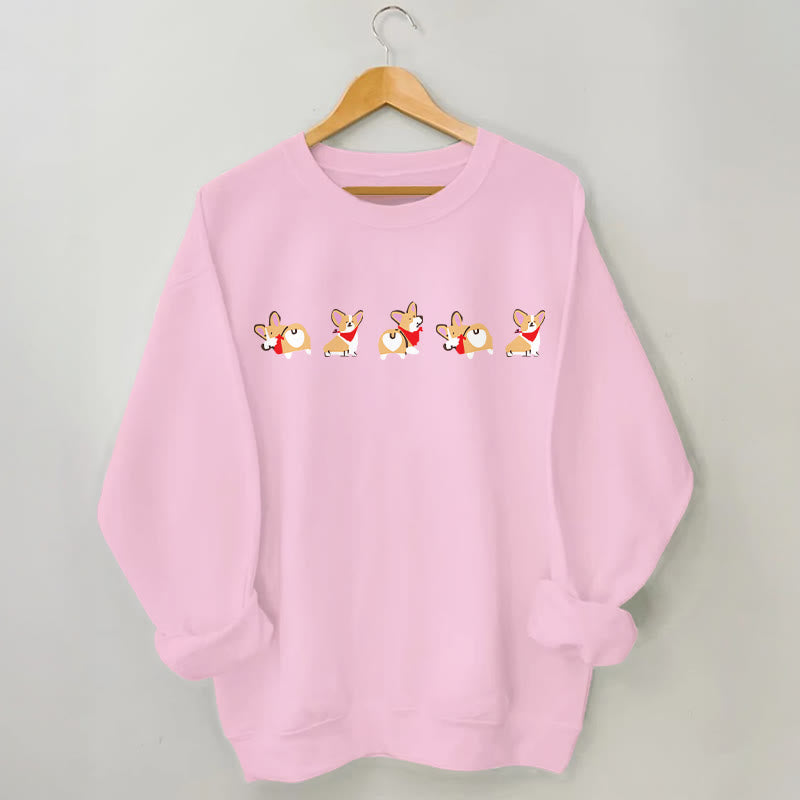 Sweat-shirt Corgi grande taille - Rose - 3XL - image 5