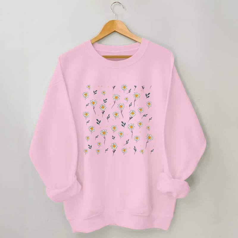 Sweat-shirt Daisy grande taille - Rose - 3XL - image 4
