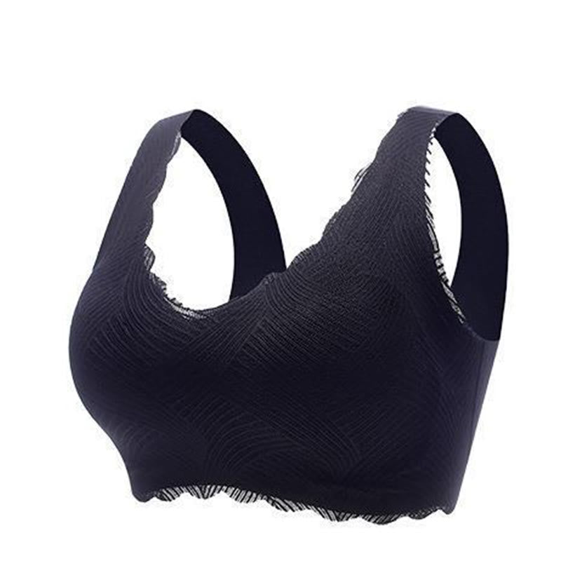Soutien-gorge push-up sans coutures et sans armatures - Noir - 6XL - image 5