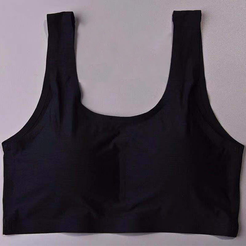 Soutien-gorge fin sans coutures et sans armatures - Noir - 5XL - image 8