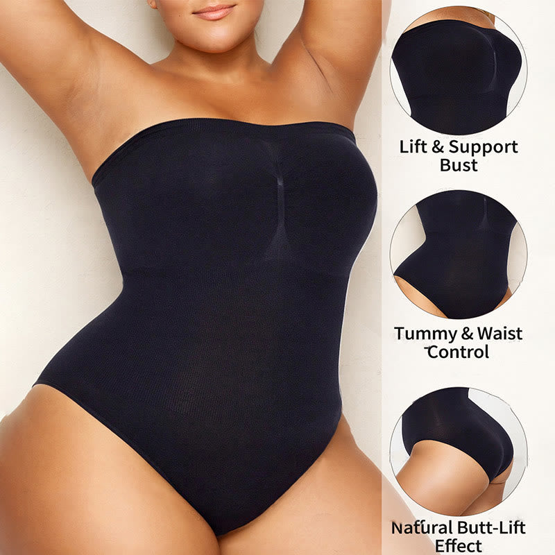 Body gainant sans bretelles et sans coutures grande taille