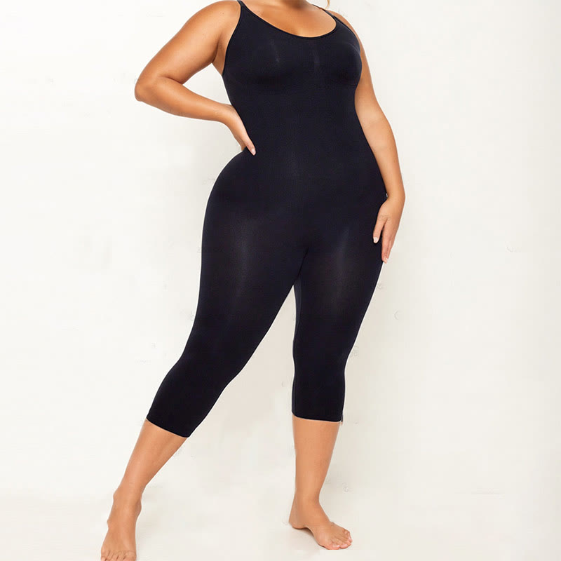 Body une pièce sans couture grande taille - Noir - 4XL - image 3