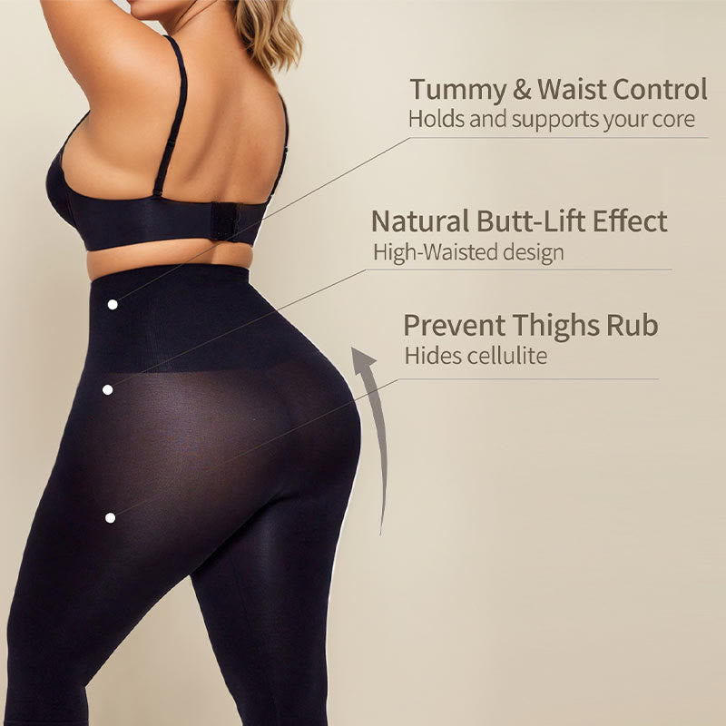 Capri gainant taille haute sans coutures grande taille