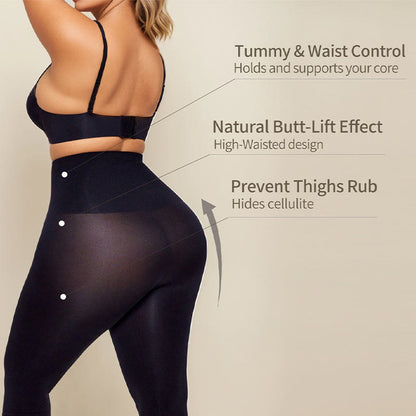 Capri gainant taille haute sans coutures grande taille
