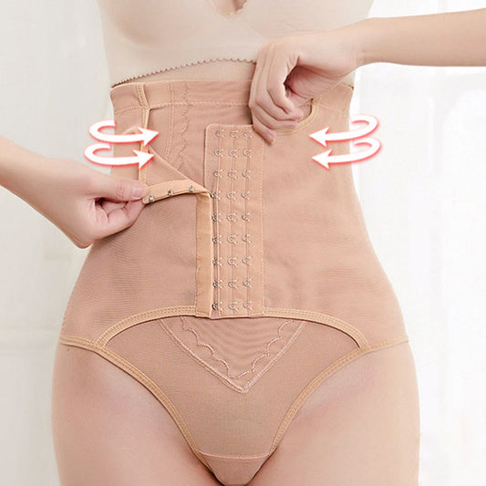 String gainant taille haute grande taille pour le contrôle du ventre - Nu - 3XL - image 0