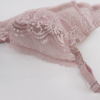 Soutien-gorge à armatures sexy en dentelle transparente