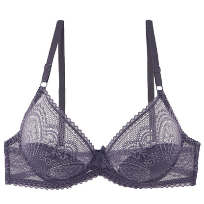 Soutien-gorge à armatures sexy en dentelle transparente