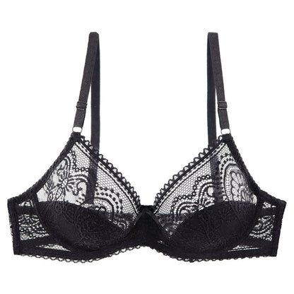 Soutien-gorge à armatures sexy en dentelle transparente