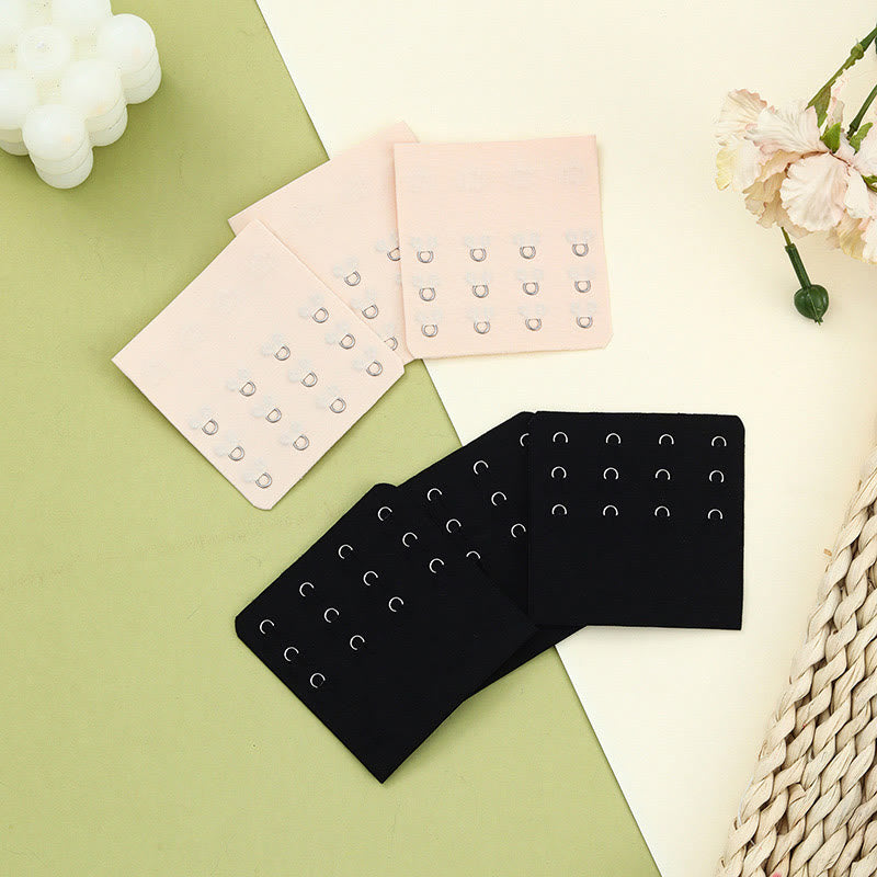 Boucles d'extension de soutien-gorge de couleur unie (6 pièces)