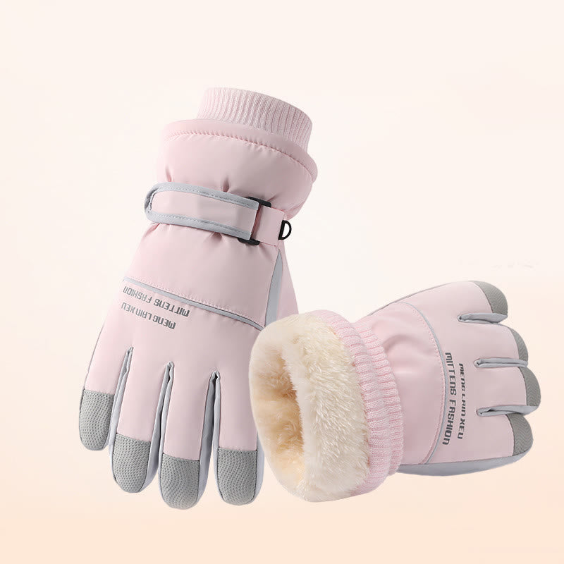 Gants de ski imperméables pour écran tactile - Rose - Taille unique - image 11