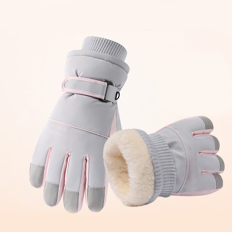 Gants de ski imperméables pour écran tactile - Gris - Taille unique - image 9