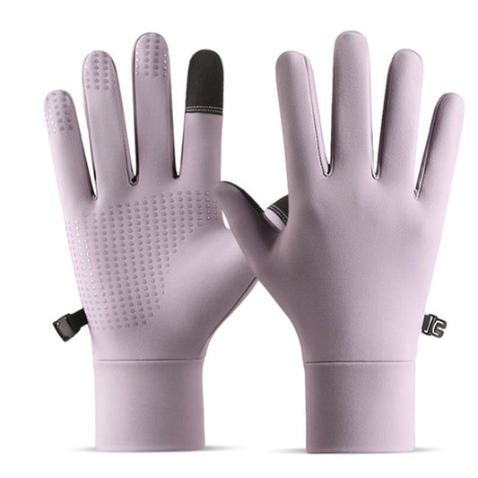 Gants d'hiver chauds pour écran tactile - Violet clair - XL - image 0