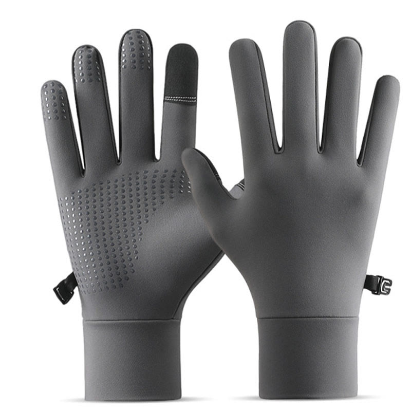 Gants d'hiver chauds pour écran tactile - Gris - XL - image 3