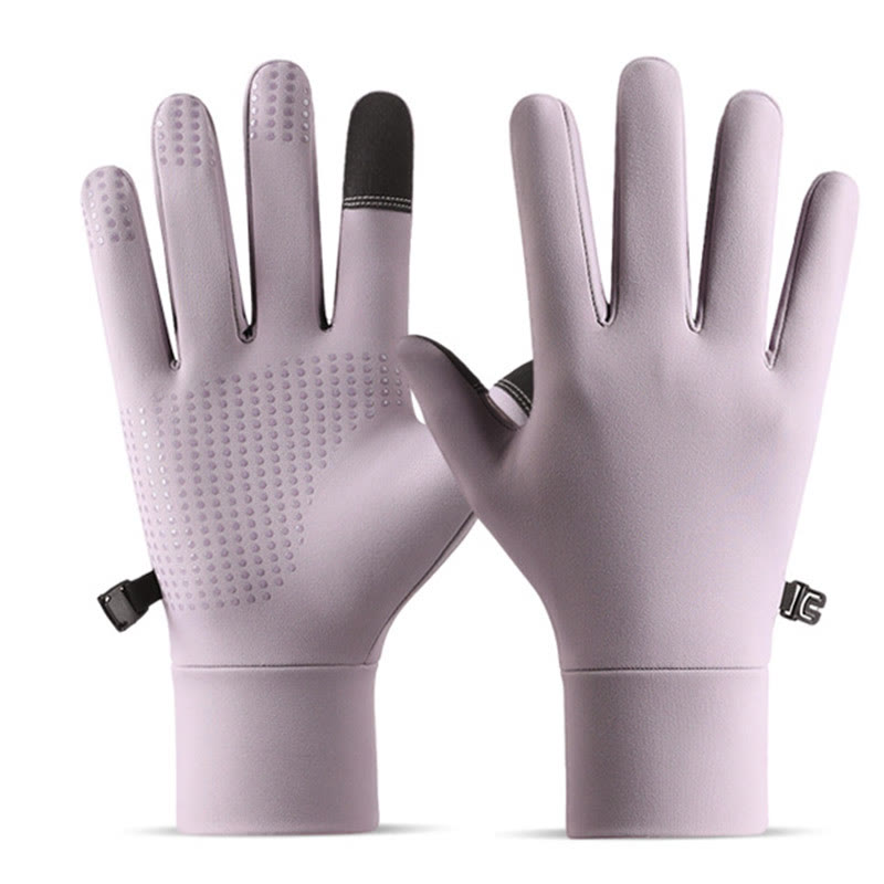 Gants d'hiver chauds pour écran tactile - Violet clair - XL - image 0