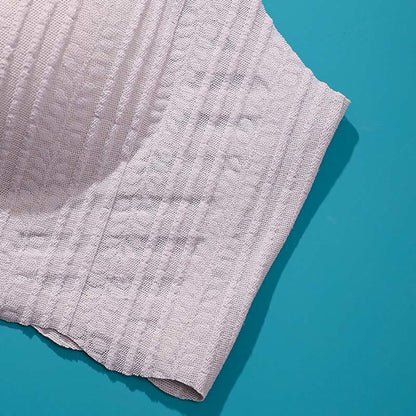 Soutien-gorge de sport sans armatures à bords ondulés fins grande taille