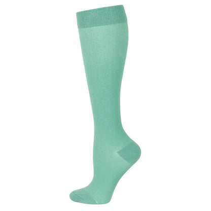 Chaussettes de compression à fleurs bleu-vert (6 paires) - Vert - S/M - image 13