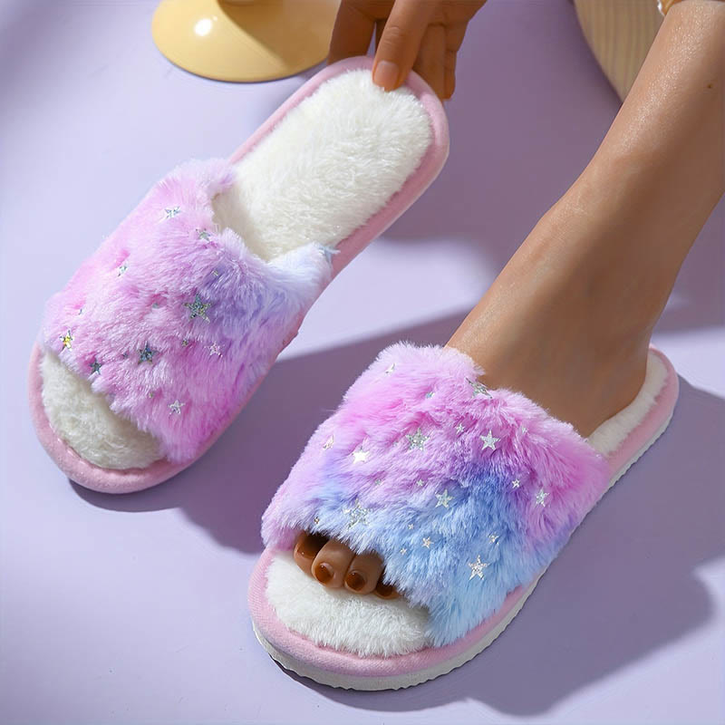 Chaussons étoiles dégradées de couleurs - image 3