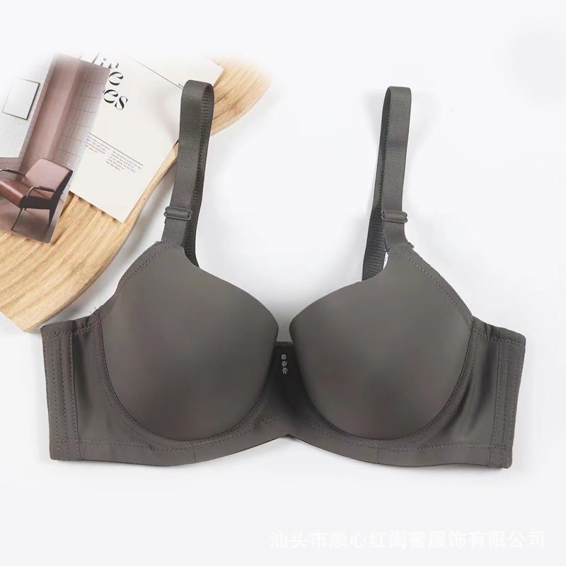 Soutien-gorge push-up à armatures, fin et lisse, sans coutures - Vert olive - 44 - C - image 6
