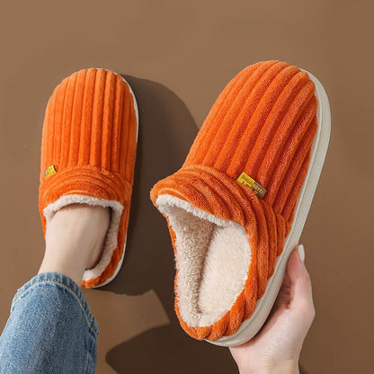 Chaussons d'intérieur grande taille pour couple - Orange - EU44-45 (US10-11) - image 11