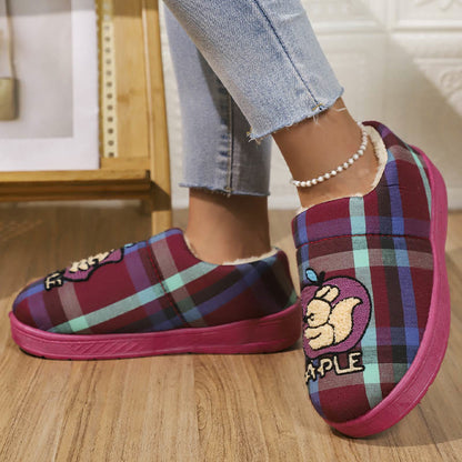 Chaussons Pomme Grande Taille - Violet - EU44-45 (US10-11) - image 8
