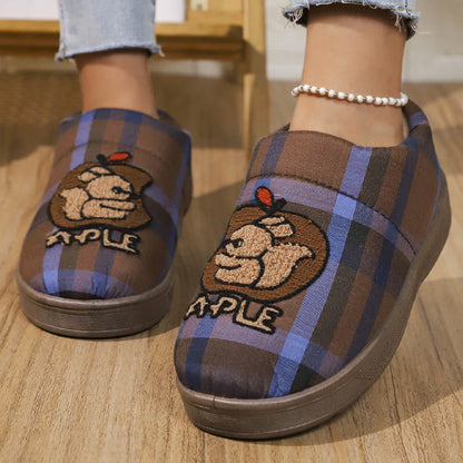 Chaussons Pomme Grande Taille - Café - EU44-45 (US10-11) - image 10