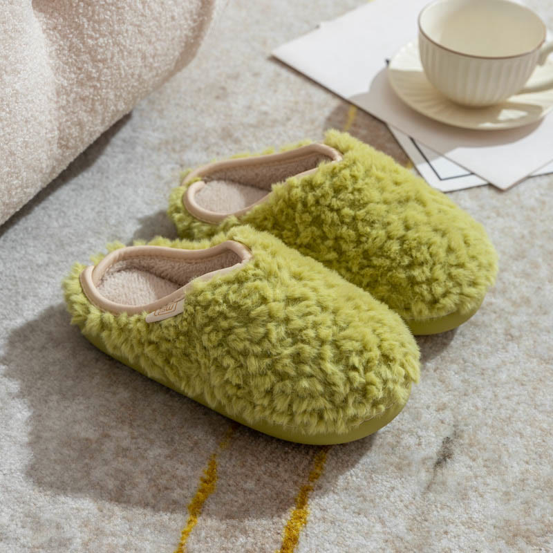 Chaussons doux en peluche grande taille - Vert - EU44-45 (US10-11) - image 10
