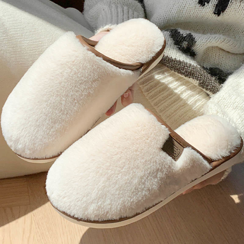 Chaussons chauds et légers grande taille - Beige - EU44-45 (US10-11) - image 9
