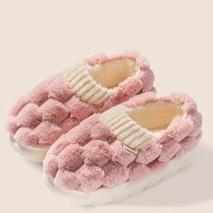 Chaussons carrés en peluche grande taille - Rose - EU43-44 (US9-10) - image 11