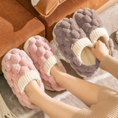 Chaussons carrés en peluche grande taille - image 0