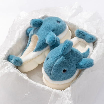 Chaussons baleines mignons grande taille - Bleu - EU43-44 (US9-10) - image 8