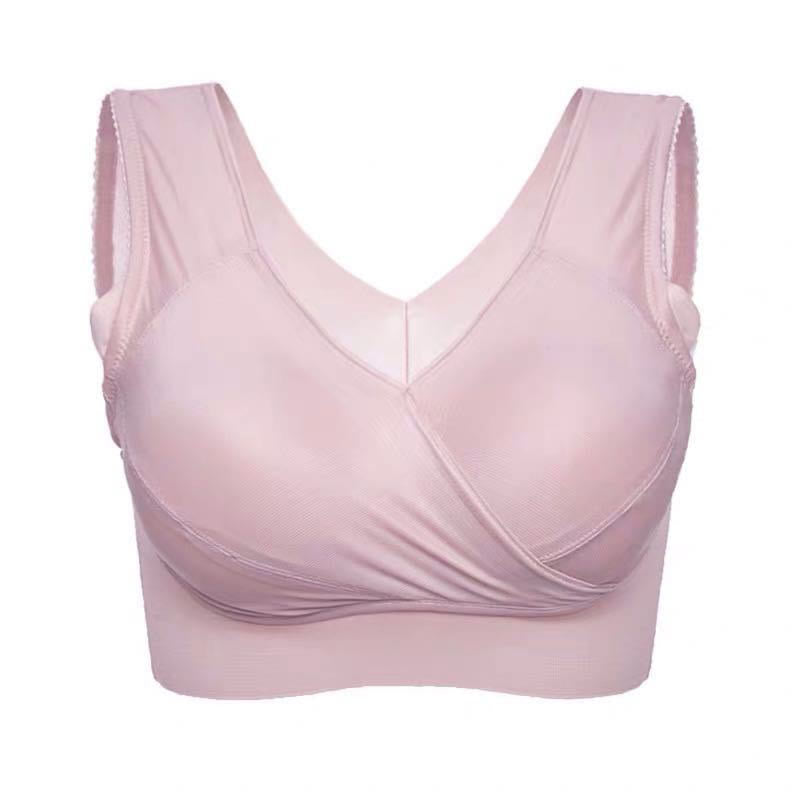 Soutien-gorge fin et confortable sans armatures - Rose - 8XL - image 1