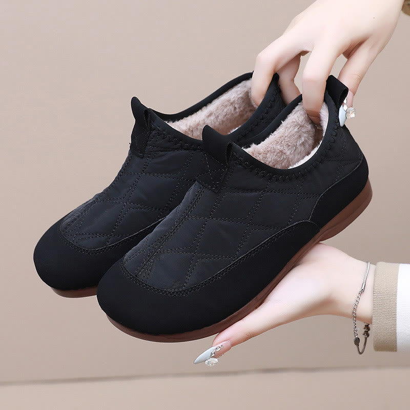 Chaussons souples matelassés grande taille - Noir - EU41 (US7.5) - image 12