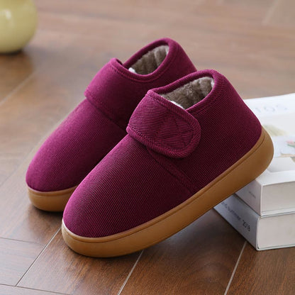 Pantoufles chaudes Plusock pour diabétiques grandes tailles - Vin - EU44 (US10) - image 10