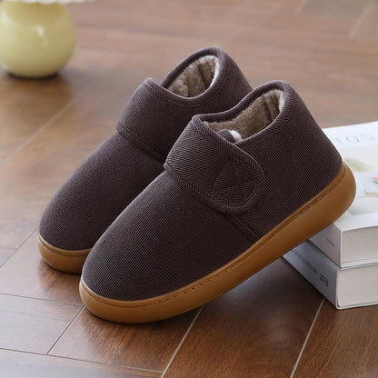 Pantoufles chaudes Plusock pour diabétiques grandes tailles - Brun - EU44 (US10) - image 11