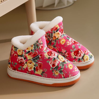 Chaussons élégants à fleurs grande taille - Rose - EU43-44 (US9-10) - image 8