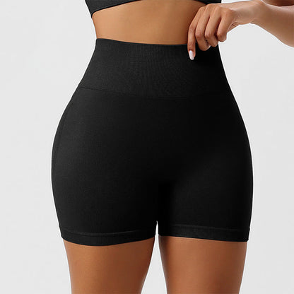 Short de sport et de yoga sans coutures, effet push-up fessier - Noir - 2XL - image 4