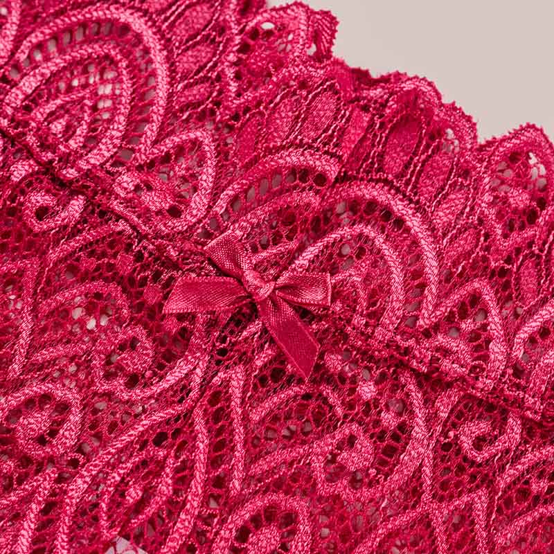 String sexy en dentelle et coton à entrejambe ornée (lot de 3) - image 7