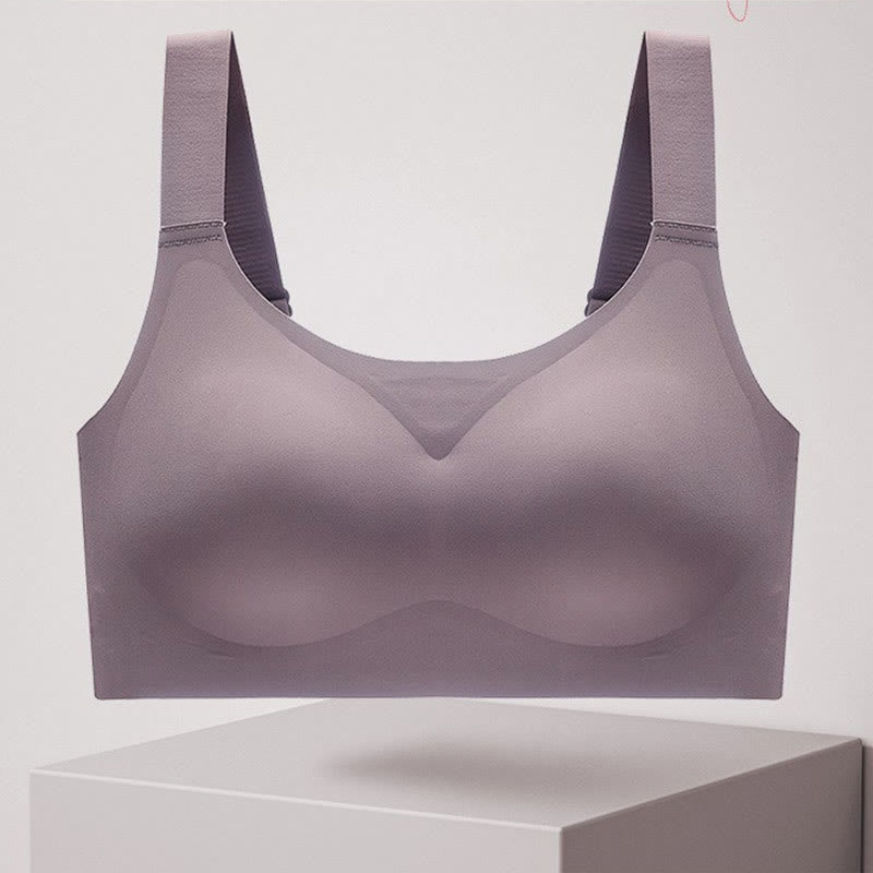 Soutien-gorge sans armatures anti-affaissement - Violet - 4XL - image 7