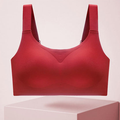Soutien-gorge sans armatures anti-affaissement - Rouge - 4XL - image 8