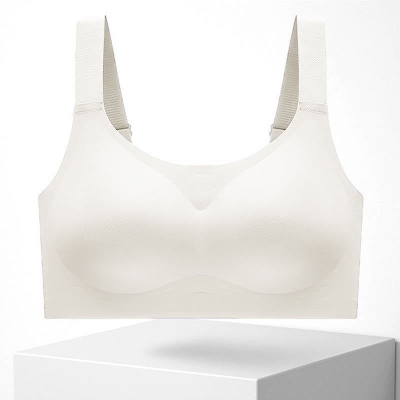 Soutien-gorge sans armatures anti-affaissement - Blanc - 4XL - image 5