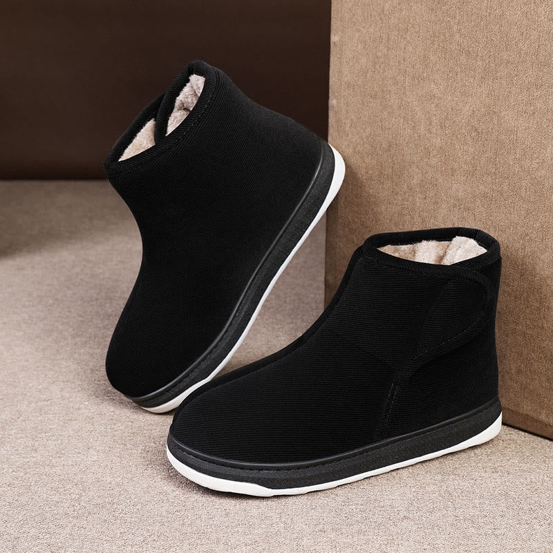 Chaussons diabétiques doux et chauds grande taille - Noir - EU43-44 (US9-10) - image 10