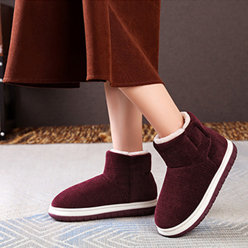 Chaussons épais à velcro grande taille - image 4