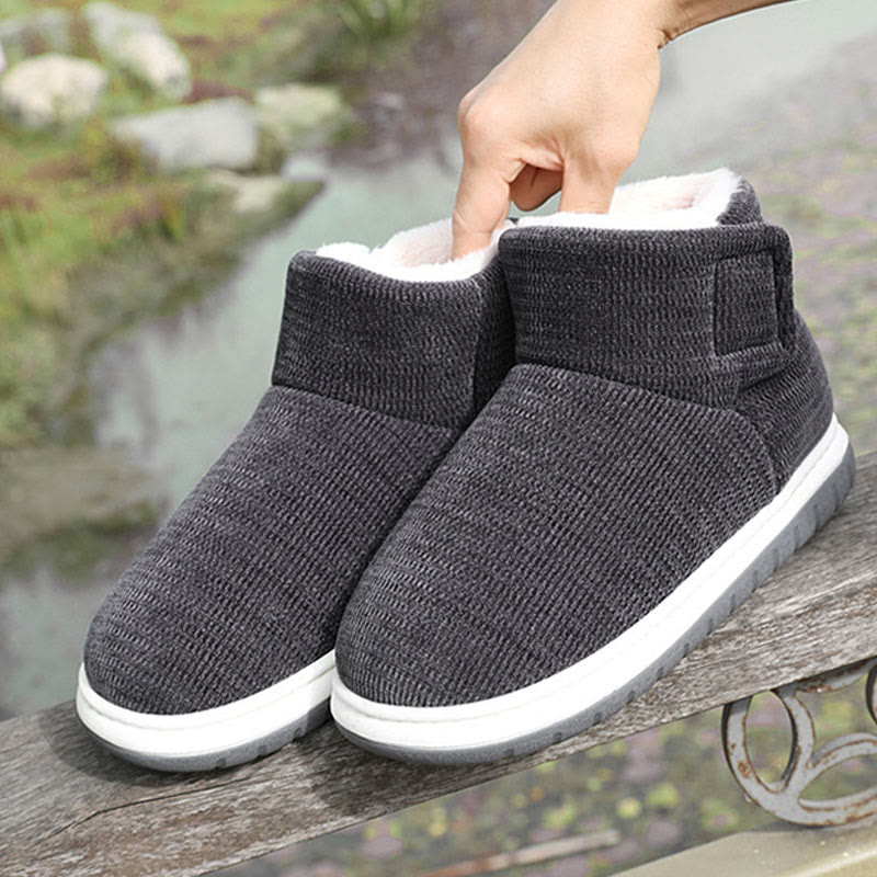 Chaussons épais à velcro grande taille - image 9